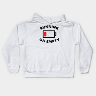 Running On Empty Kids Hoodie